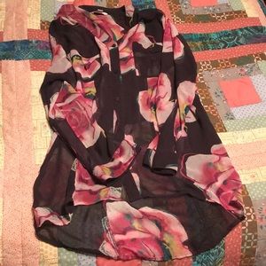 Floral long sleeve top